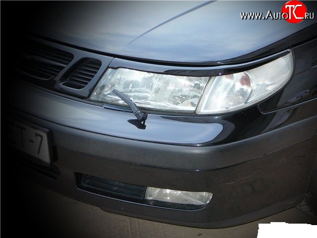 1 119 р. Реснички Sport на фары SAAB 9-5 YS3E cедан дорестайлинг (1997-2001)  с доставкой в г. Самара