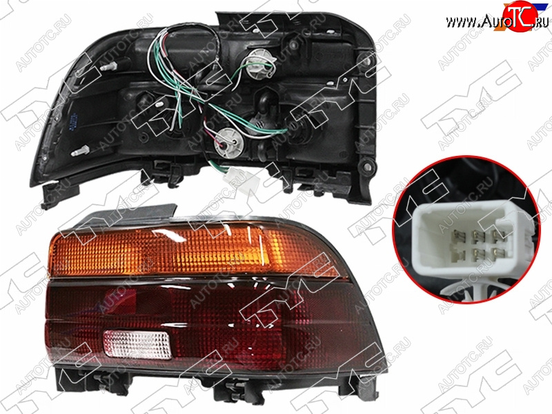 3 379 р. Правый фонарь задний TYC Toyota Corolla E100 седан (1991-2002)  с доставкой в г. Самара
