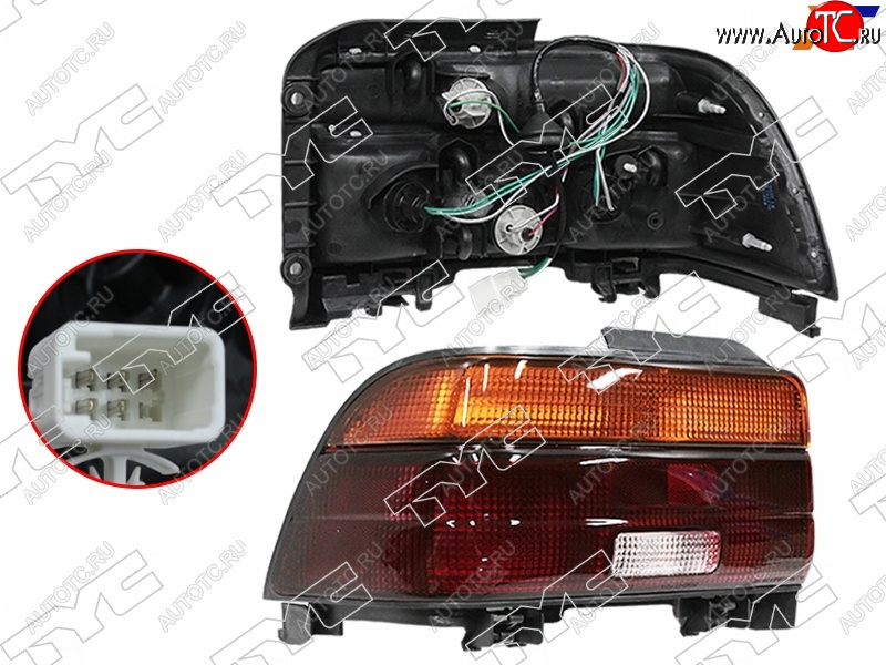 3 379 р. Левый фонарь задний TYC Toyota Corolla E100 седан (1991-2002)  с доставкой в г. Самара