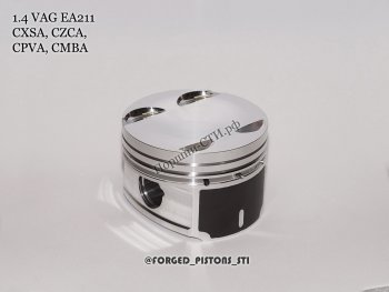 18 599 р. Поршни (VolksWagen 1,4tsi CXSA, CZCA, CPVA, CMBA EA211 под палец 19/47мм) СТИ  Audi A3 ( 8VS седан,  8VA хэтчбэк 5 дв.,  8V1) (2012-2016), Seat Leon ( 5F хэтчбэк 5 дв.,  5F) (2012-2016), Volkswagen Golf  7 (2012-2017) (диаметр 74.5 мм под серийные кольца 1,2/1,2/2,0 мм)  с доставкой в г. Самара. Увеличить фотографию 5