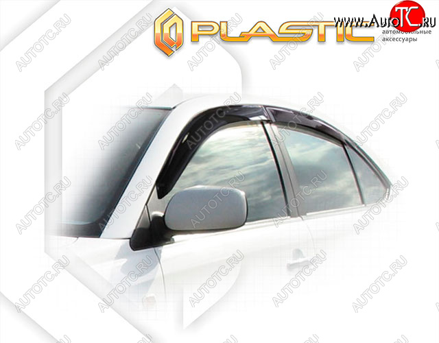 2 159 р. Дефлектора окон CA-Plastic Toyota Premio T240 дорестайлинг (2001-2004) (Classic полупрозрачный, Без хром. молдинга)  с доставкой в г. Самара