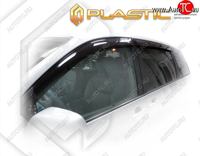 2 299 р. Дефлектора окон CA-Plastic Toyota Sienna XL20 дорестайлинг (2003-2006) (Classic полупрозрачный, Без хром. молдинга)  с доставкой в г. Самара