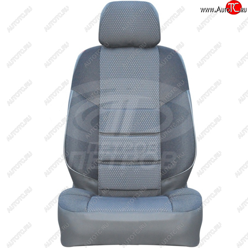 3 999 р. Чехлы сидений (экокожа-жаккард, Titanium Тrend Sport) Петров А10  Ford Focus  3 (2010-2019) универсал дорестайлинг, хэтчбэк дорестайлинг, седан дорестайлинг, седан рестайлинг, универсал рестайлинг, хэтчбэк рестайлинг (Серый)  с доставкой в г. Самара