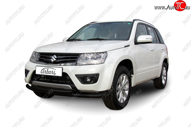 13 349 р. Защита переднего бампера двойная (диаметр 57+57 мм) Arbori Suzuki Grand Vitara JT 5 дверей 2-ой рестайлинг (2012-2016)  с доставкой в г. Самара