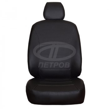 4 749 р. Чехлы сидений (экокожа) ПЕТРОВ Орегон  Mitsubishi Pajero  4 V90 (2006-2020) дорестайлинг, 1-ый рестайлинг, 2-ой рестайлинг (черный)  с доставкой в г. Самара. Увеличить фотографию 2