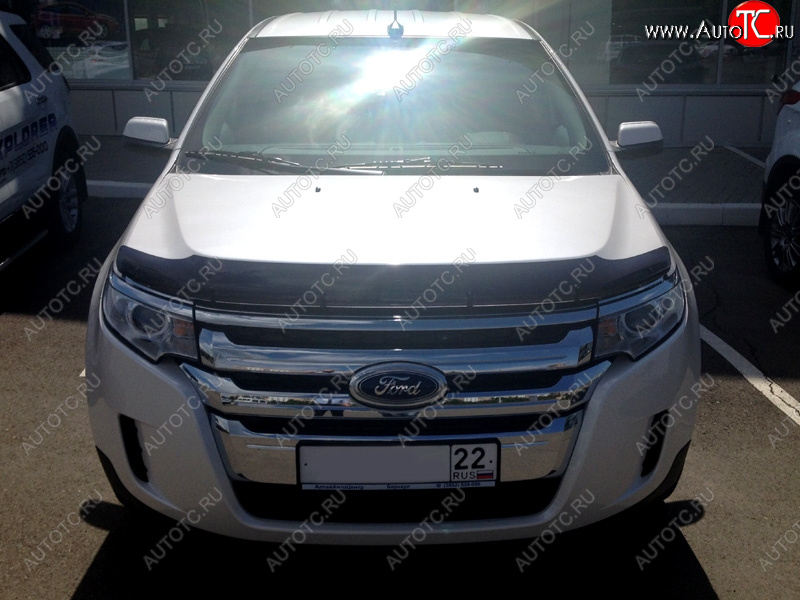 3 299 р. Дефлектор капота SIM Ford Edge U387 рестайлинг (2011-2015)  с доставкой в г. Самара