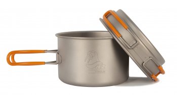 4 999 р. Кастрюля с крышкой 800 мл Kovea NZ Titanium Cookware 800 мл. KOVEA ts-012  с доставкой в г. Самара. Увеличить фотографию 1