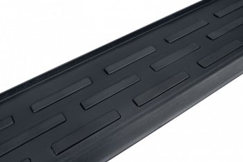 17 399 р. Пороги алюминиевые Slitkoff Skoda Kodiaq NU7 дорестайлинг (2017-2021) (Premium Black)  с доставкой в г. Самара. Увеличить фотографию 3