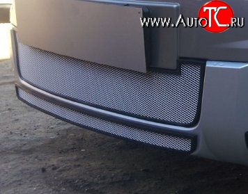2 149 р. Нижняя сетка на бампер Outdoor Russtal (хром) Skoda Yeti (2013-2018)  с доставкой в г. Самара