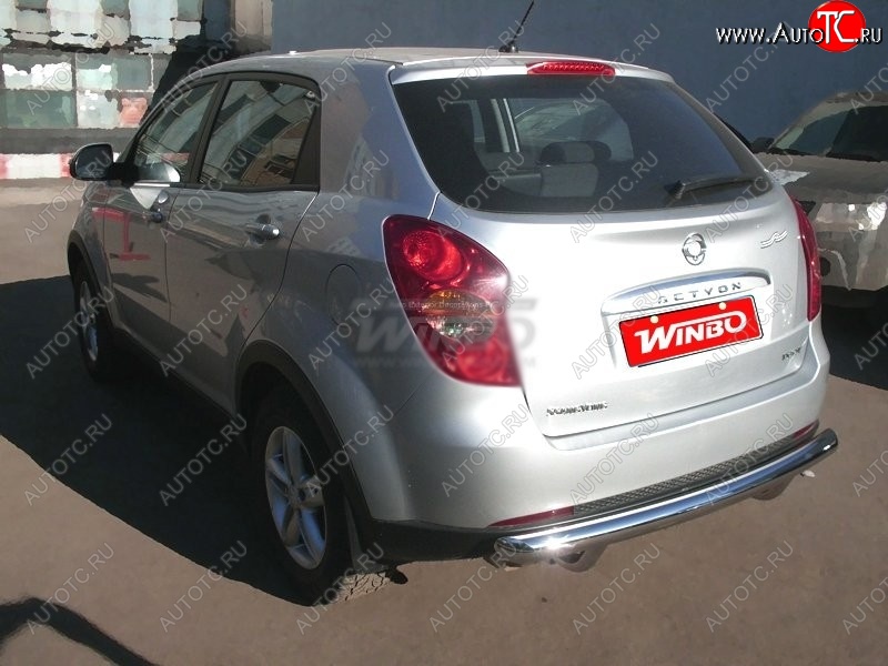 5 499 р. Защита заднего бампера WINBO (Ø60 мм, нержавейка)  SSANGYONG Actyon (2013-2021) рестайлинг  с доставкой в г. Самара