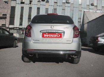 5 499 р. Защита заднего бампера WINBO (Ø60 мм, нержавейка)  SSANGYONG Actyon (2013-2021) рестайлинг  с доставкой в г. Самара. Увеличить фотографию 2