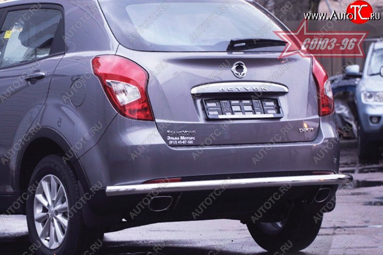 11 789 р. Защита заднего бампера с диаметром трубы 60мм Souz-96 SSANGYONG Actyon рестайлинг (2013-2021)  с доставкой в г. Самара