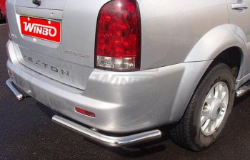 4 499 р. Защита заднего бампера WINBO (нержавейка)  SSANGYONG Rexton  Y200 (2001-2006)  с доставкой в г. Самара. Увеличить фотографию 3