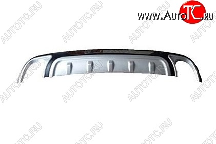 7 549 р. Накладка на задний бампер CT Subaru Forester SJ дорестайлинг (2012-2016) (Неокрашенная)  с доставкой в г. Самара