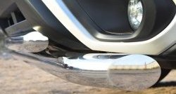 21 449 р. Защита переднего бампера (2 трубыØ76 и 63 мм, нержавейка) SLITKOFF Subaru Forester SJ дорестайлинг (2012-2016)  с доставкой в г. Самара. Увеличить фотографию 4