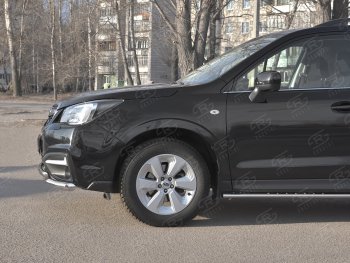 24 599 р. Защита переднего бампера SLITKOFF d63 секции-d42 дуга Subaru Forester SJ рестайлинг (2016-2019)  с доставкой в г. Самара. Увеличить фотографию 4
