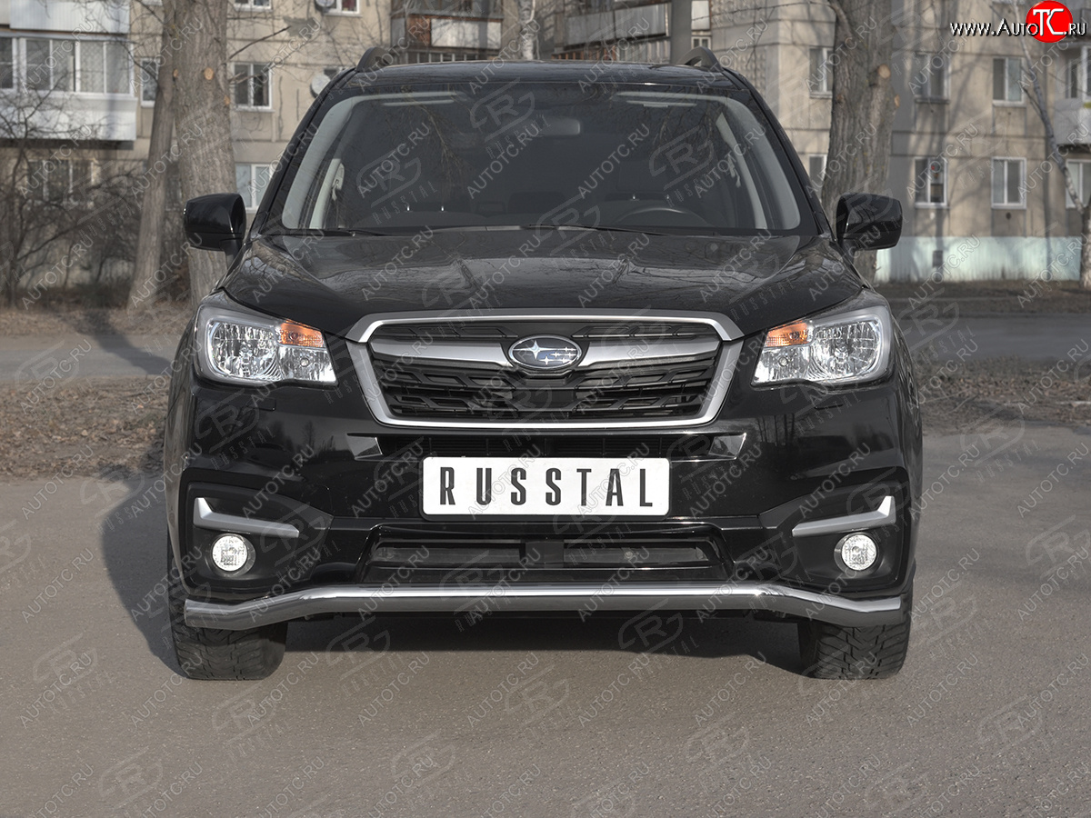 18 849 р. Защита переднего бампера SLITKOFF d63 волна Subaru Forester SJ рестайлинг (2016-2019)  с доставкой в г. Самара