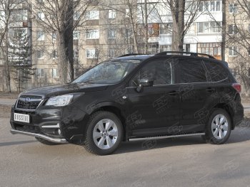 18 849 р. Защита переднего бампера SLITKOFF d63 волна Subaru Forester SJ рестайлинг (2016-2019)  с доставкой в г. Самара. Увеличить фотографию 4