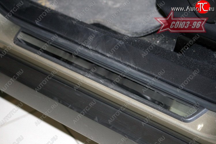 2 564 р. Накладки на внутреннюю пластиковую часть порога Souz-96 Subaru Forester SH (2008-2013)  с доставкой в г. Самара