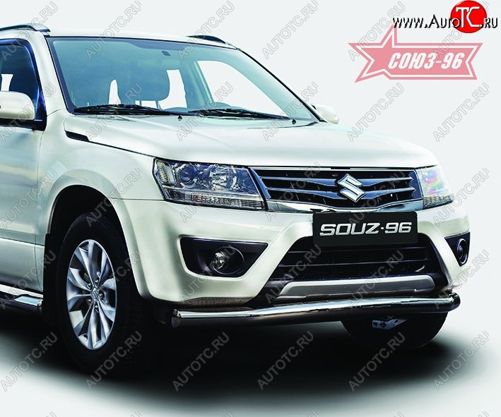 13 229 р. Защита переднего бампера одинарная Souz-96 (d76) Suzuki Grand Vitara JT 5 дверей 2-ой рестайлинг (2012-2016)  с доставкой в г. Самара
