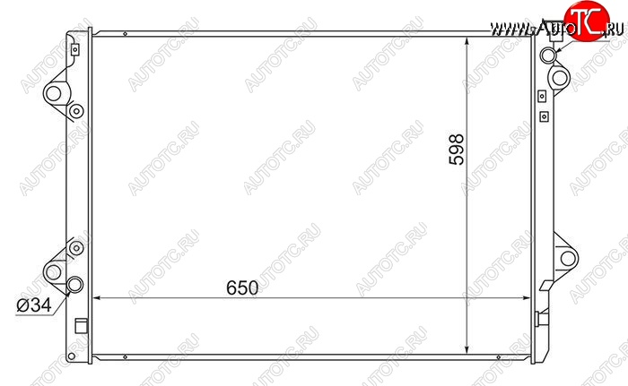 7 349 р. Радиатор двигателя SAT (5VZ/1GR/3RZ/2TR) Toyota Land Cruiser Prado J150 1-ый рестайлинг (2013-2017)  с доставкой в г. Самара
