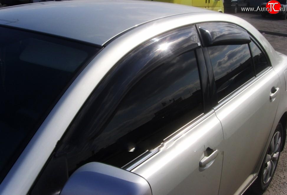 4 199 р. Дефлекторы окон (ветровики) Novline 4 шт Toyota Avensis T250 седан дорестайлинг (2003-2006)  с доставкой в г. Самара