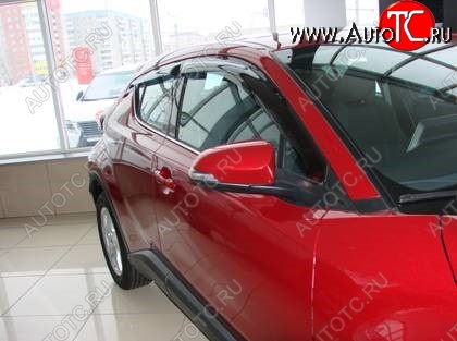 2 899 р. Дефлекторы окон (ветровики) SIM Toyota C-HR NGX10, ZGX10 дорестайлинг (2016-2019)  с доставкой в г. Самара