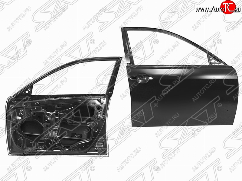 5 999 р. Правая дверь передняя SAT Toyota Camry XV40 рестайлинг (2009-2011) (Неокрашенная)  с доставкой в г. Самара
