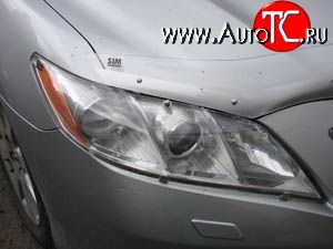 1 268 р. Прозрачная защита передних фар Novline Toyota Camry XV40 рестайлинг (2009-2011)  с доставкой в г. Самара
