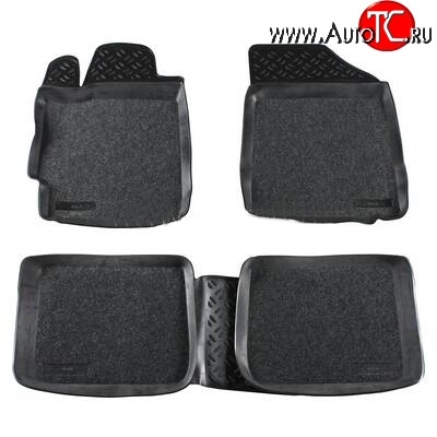 2 679 р. Комплект ковриков в салон Aileron 4 шт. (полиуретан, покрытие Soft)  Toyota Camry  XV40 (2009-2011) рестайлинг  с доставкой в г. Самара