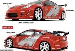 8 899 р. Передний бампер K1 Style wide body Toyota Celica T230 (1999-2006)  с доставкой в г. Самара. Увеличить фотографию 8