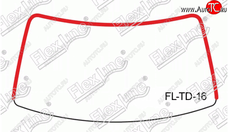 3 479 р. Молдинг лобового стекла FlexLine Toyota Corolla E100 седан (1991-2002)  с доставкой в г. Самара