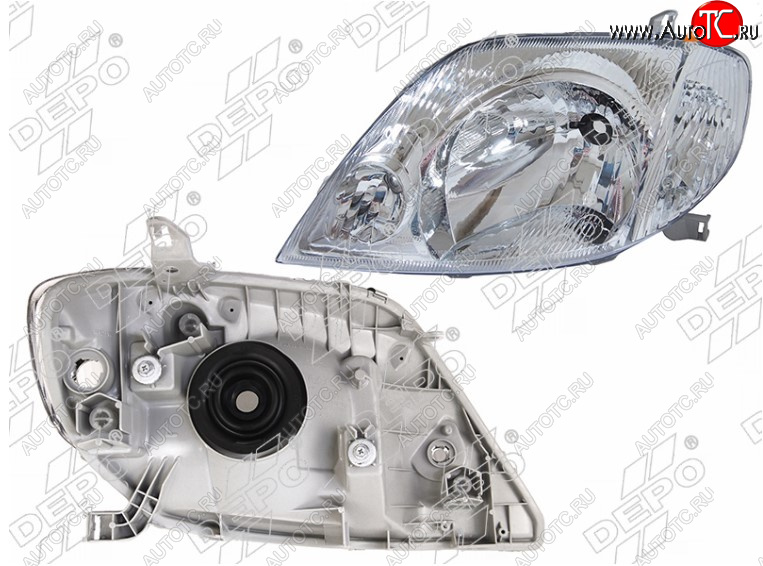 6 799 р. Левая передняя фара DEPO (Евросвет) Toyota Corolla E110 седан рестайлинг (2000-2002)  с доставкой в г. Самара