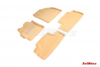 5 449 р. Комплект ворсовых ковриков в салон Seintex (3D)  Toyota Corolla ( E150,  E140) (2006-2013) седан дорестайлинг, седан рестайлинг (Черный)  с доставкой в г. Самара. Увеличить фотографию 3
