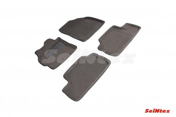 5 449 р. Комплект ворсовых ковриков в салон Seintex (3D)  Toyota Corolla ( E150,  E140) (2006-2013) седан дорестайлинг, седан рестайлинг (Черный)  с доставкой в г. Самара. Увеличить фотографию 2