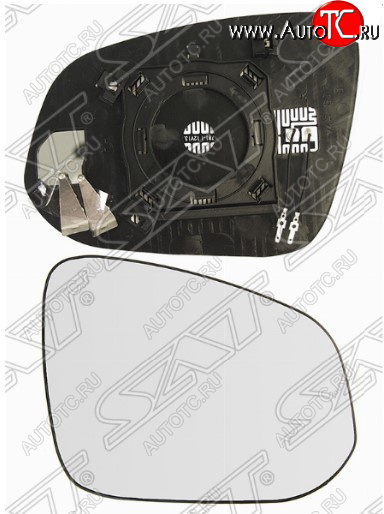 689 р. Правое полотно зеркала SAT (сферическое с обогревом) Toyota Fortuner AN160 дорестайлинг (2015-2020)  с доставкой в г. Самара