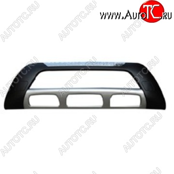 5 449 р. Накладка на передний бампер SuvStyle Toyota Highlander XU40 дорестайлинг (2007-2010) (Неокрашенная)  с доставкой в г. Самара