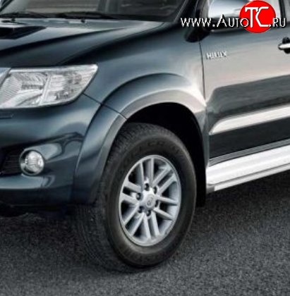 12 599 р. Накладки на колёсные арки Standart Toyota Hilux AN10,AN20 дорестайлинг (2004-2008) (Неокрашенные)  с доставкой в г. Самара
