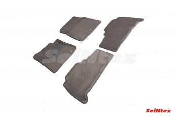 6 199 р. Комплект ворсовых ковриков в салон Seintex (3D)  Toyota Land Cruiser  200 (2012-2015) 1-ый рестайлинг (Черный)  с доставкой в г. Самара. Увеличить фотографию 2