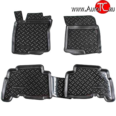 1 349 р. Комплект ковриков в салон Aileron 4 шт. (полиуретан)  Toyota Land Cruiser Prado  J150 (2009-2013) дорестайлинг  с доставкой в г. Самара