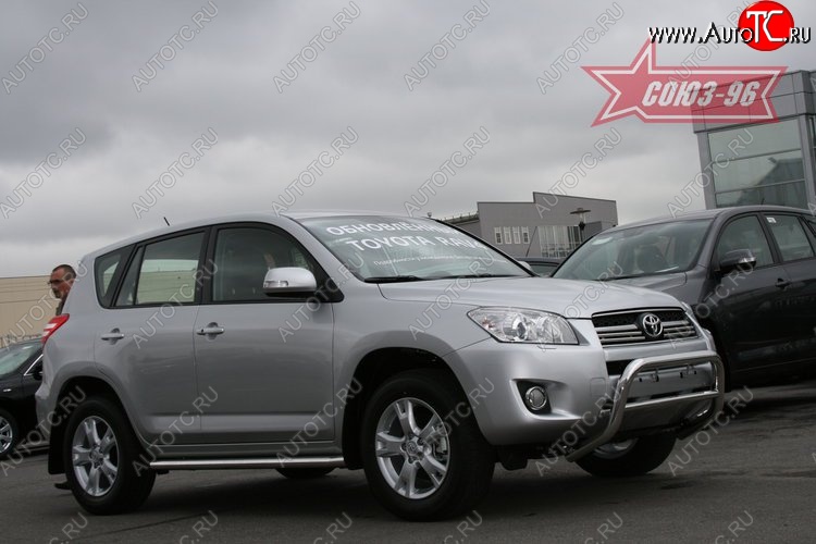 11 249 р. Защита переднего бампера Souz-96 (d60) Toyota RAV4 XA30 5 дв. 1-ый рестайлинг (2008-2010)  с доставкой в г. Самара