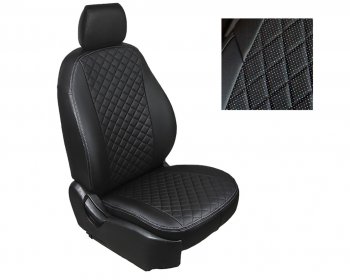 Чехлы Seintex (экокожа/ромб) Toyota RAV4  XA40 (2012-2015) 5 дв. дорестайлинг