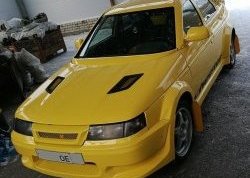 1 999 р. Накладки на капот DK Hyundai Accent 1 X3 седан дорестайлинг (1994-1997) (Неокрашенные)  с доставкой в г. Самара. Увеличить фотографию 2