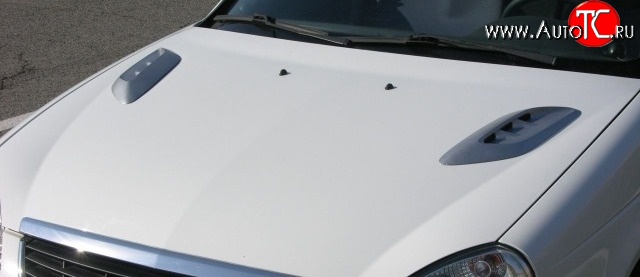 2 849 р. Накладки на капот Style v2 Hyundai Accent 1 X3 седан дорестайлинг (1994-1997) (Неокрашенные)  с доставкой в г. Самара
