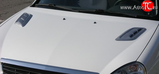 2 849 р. Накладки на капот Style v4 Hyundai Accent 1 X3 седан дорестайлинг (1994-1997) (Неокрашенные)  с доставкой в г. Самара