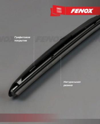689 р. Щетка стеклоочистителя передняя (гибридная) FENOX Hybrid Vision Volvo C30 хэтчбэк 3 дв.  дорестайлинг (2006-2009)  с доставкой в г. Самара. Увеличить фотографию 7