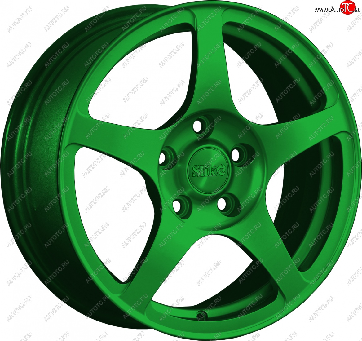 15 249 р. Кованый диск Slik Classic L-193 6.5x16   (Зеленый (GREEEN))  с доставкой в г. Самара