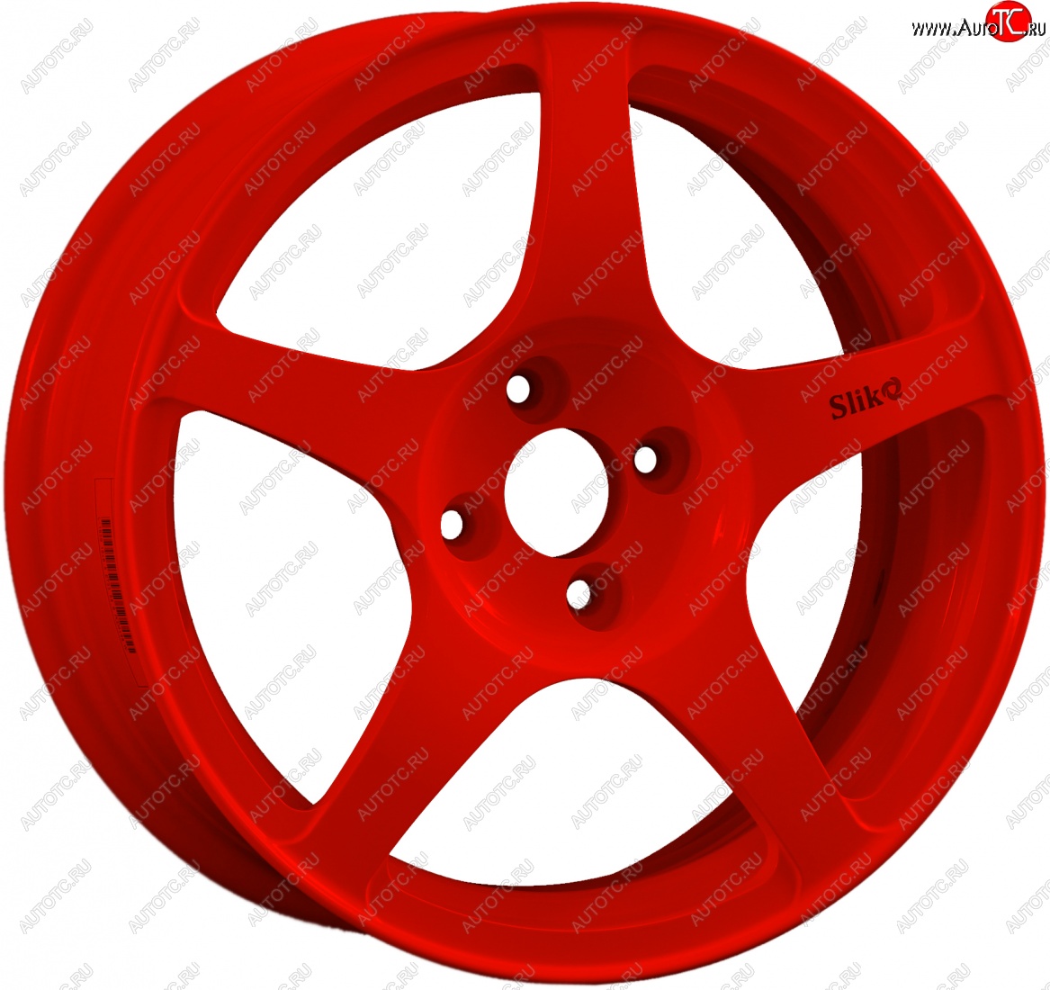 10 349 р. Кованый диск Slik classik R16x6.5 Красный (RED) 6.5x16 Audi Q2 GA дорестайлинг (2016-2020) 5x112.0xDIA57.1xET43.0 (Цвет: RED)