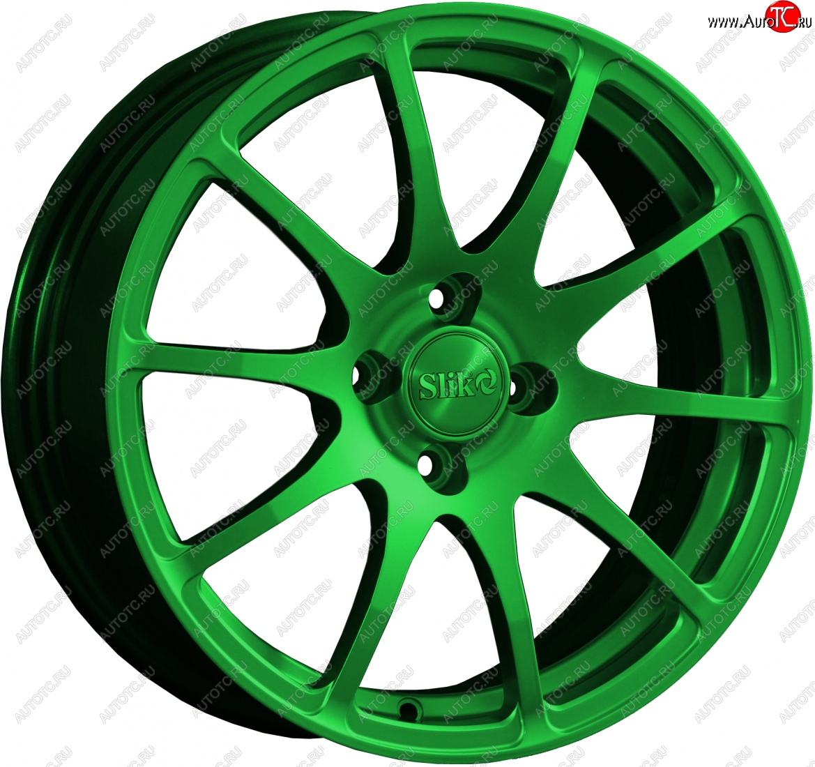 18 999 р. Кованый диск Slik classik R16x6.5 Зеленый (GREEN) 6.5x16 Mitsubishi ASX дорестайлинг (2010-2012) 5x114.3xDIA67.1xET46.0 (Цвет: GREEN)