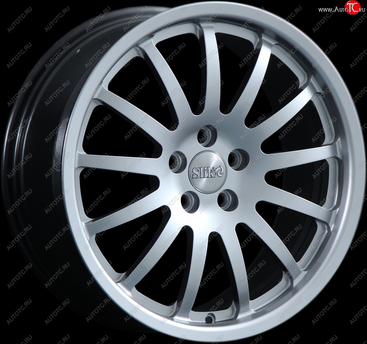 14 399 р. Кованый диск Slik classik R17x7.5 Серебристый светлый (S16) 7.5x17 Mitsubishi ASX дорестайлинг (2010-2012) 5x114.3xDIA67.1xET46.0 (Цвет: S16)